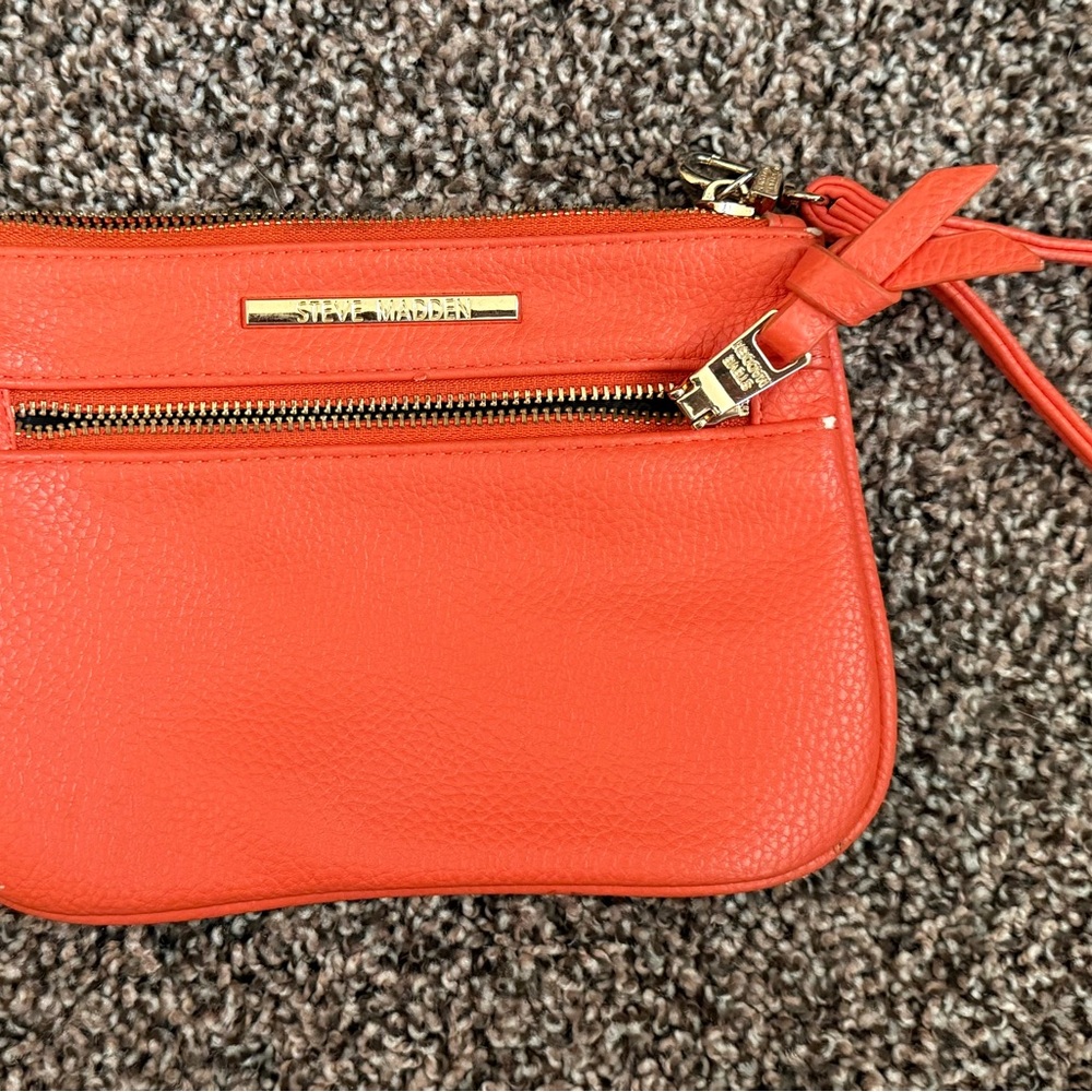 Steve Madden Vibrant Orange Wristlet